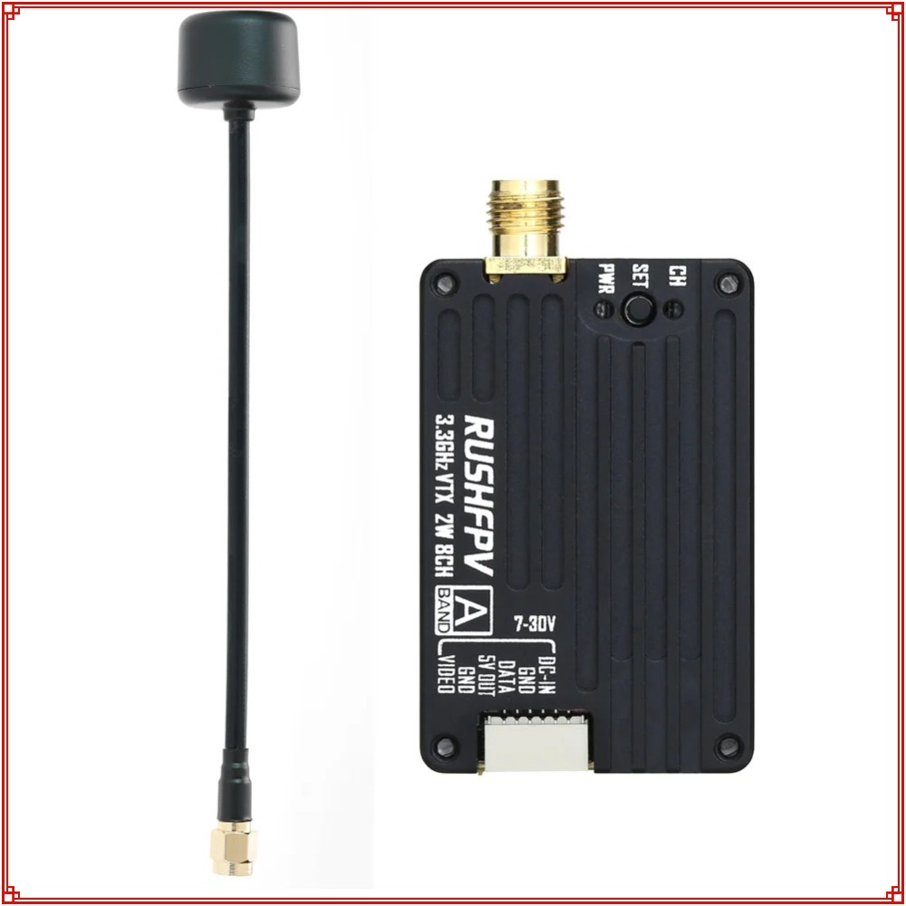 Fpv Drone Receiver - جهاز إرسال RUSHFPV 3.3G 2W VTX