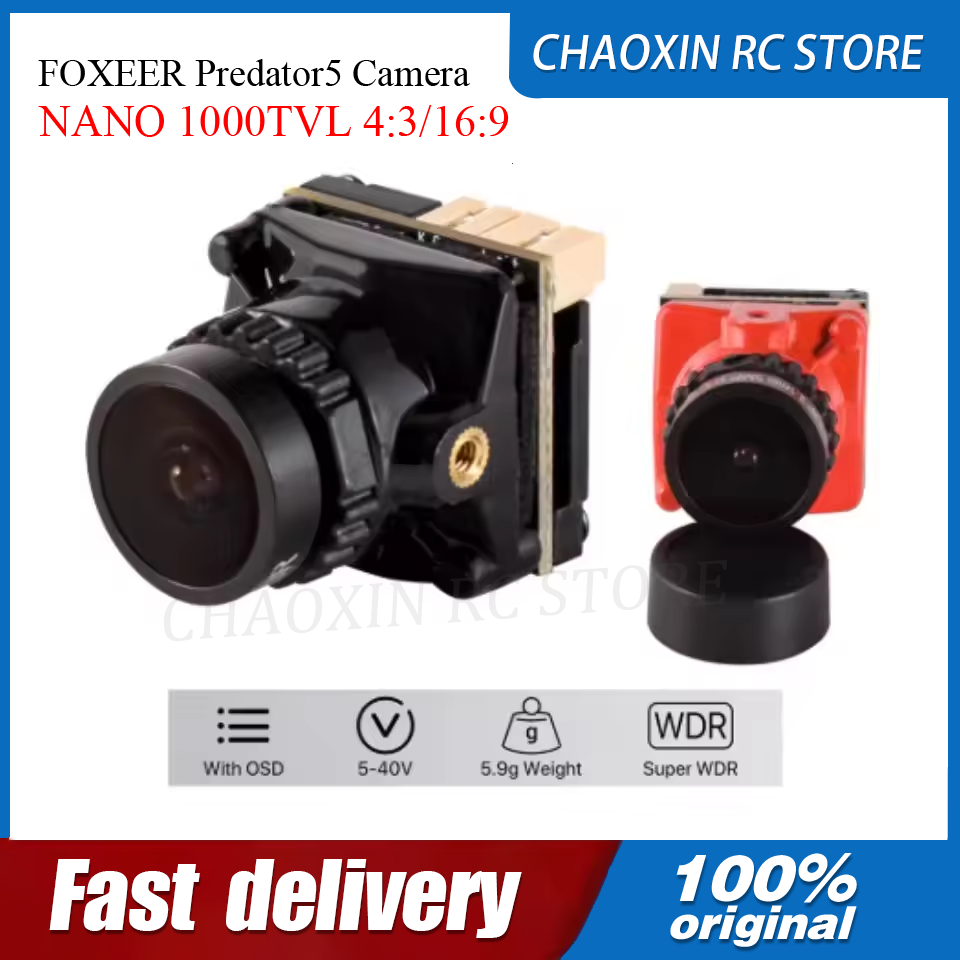Fpv Drone Camera - كاميرا FOXEER Predator5 NANO 1000TVL 4:3/16:9