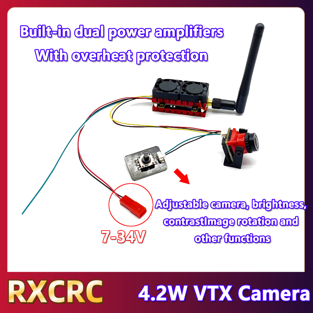 RXCRC 5.8G 48CH 4.2W عالية الط - مراجعة Fpv Drone Camera وسعره