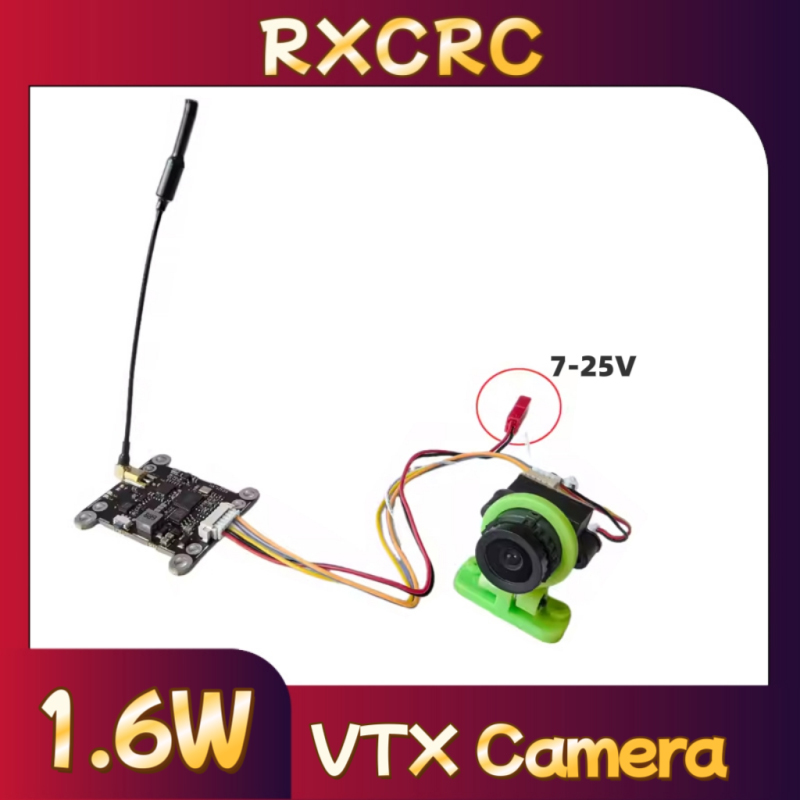 RXCRC 5.8G وحدة 48CH 1.6W VTX  - مراجعة Fpv Drone Camera وسعره
