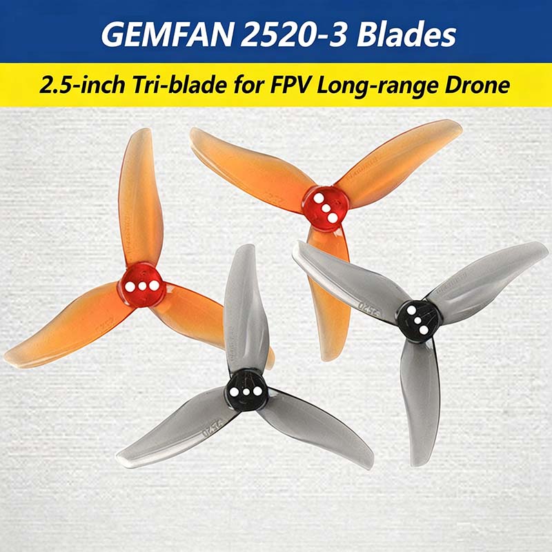 مروحة جيمفان هوريكان 2520-3 مق - مراجعة Fpv Drone Propeller وسعره