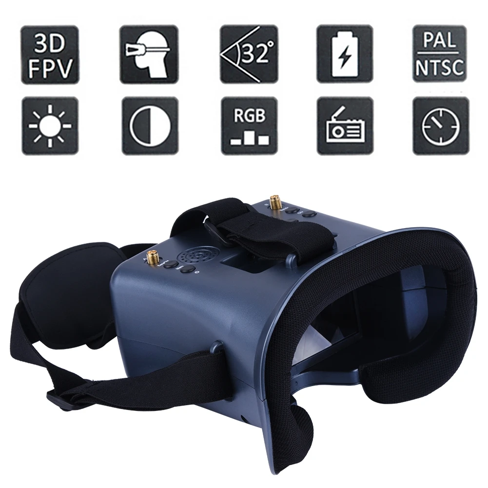 5.8G 40CH 4.3 بوصة 800*480 سما - مراجعة Fpv Drone Goggles وسعره